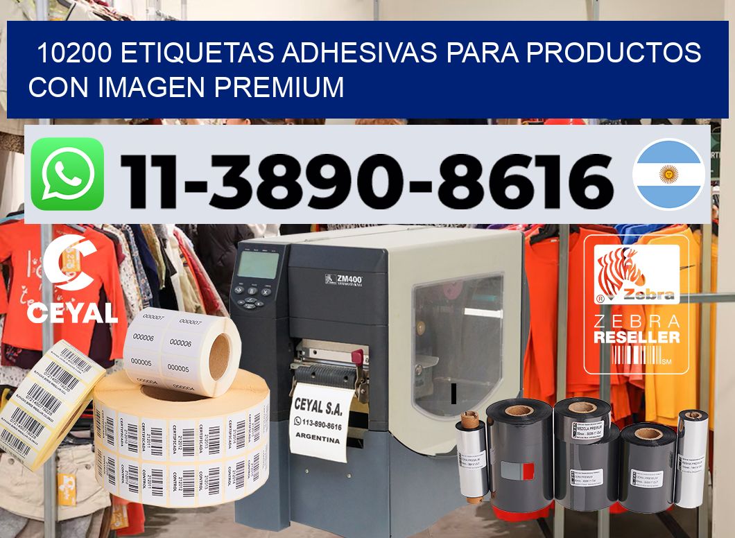 10200 Etiquetas adhesivas para productos con imagen premium