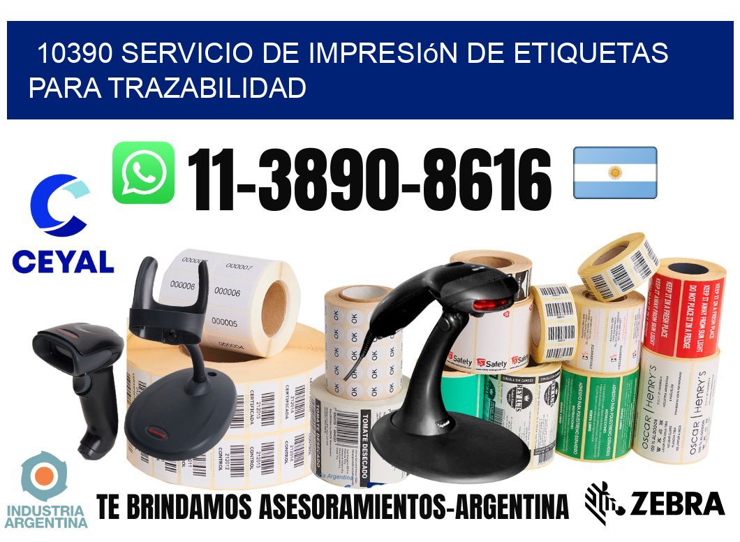 10390 Servicio de impresión de etiquetas para trazabilidad