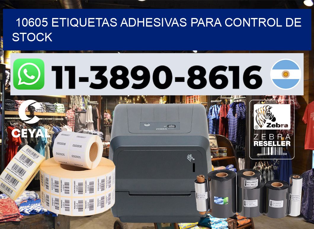 10605 Etiquetas adhesivas para control de stock