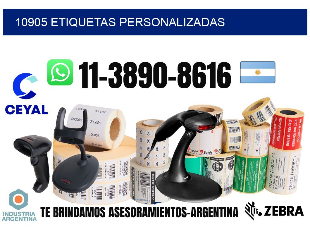 10905 etiquetas personalizadas