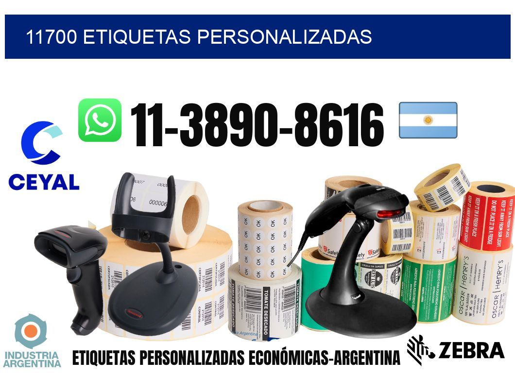 11700 etiquetas personalizadas