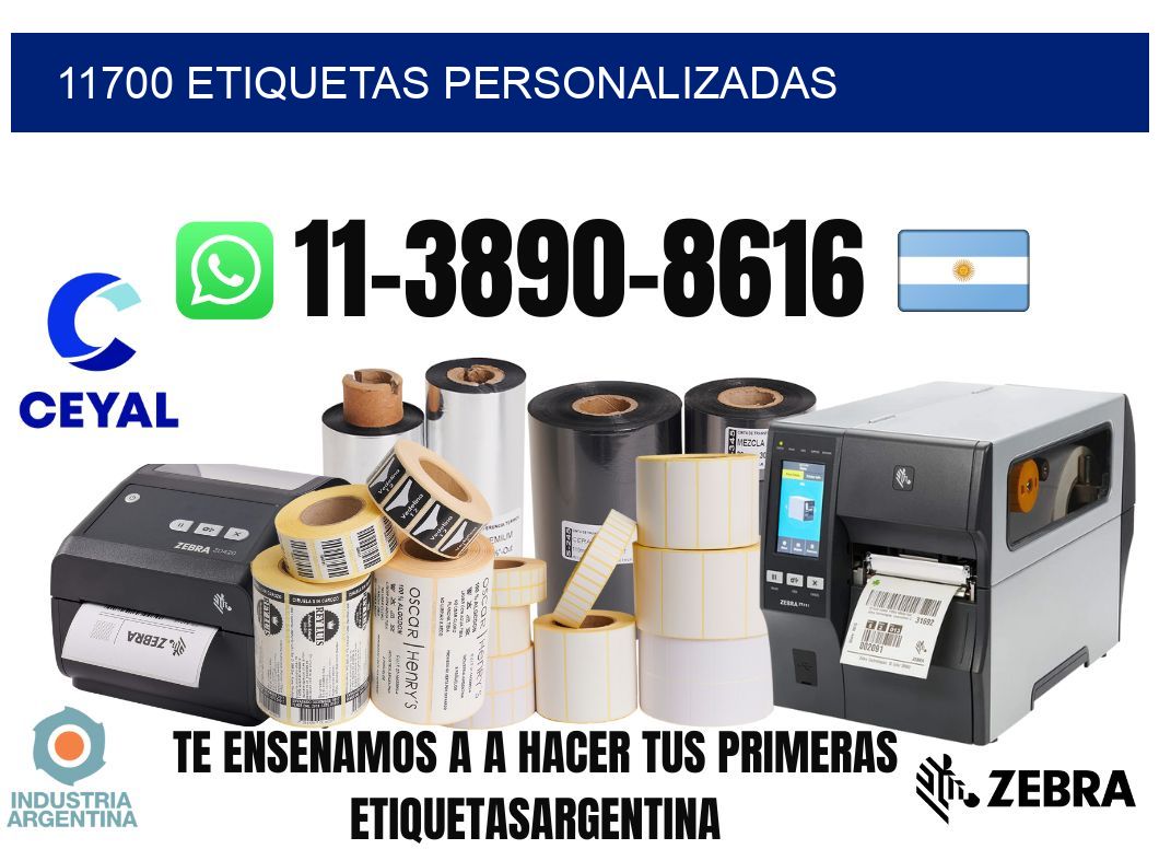 11700 etiquetas personalizadas