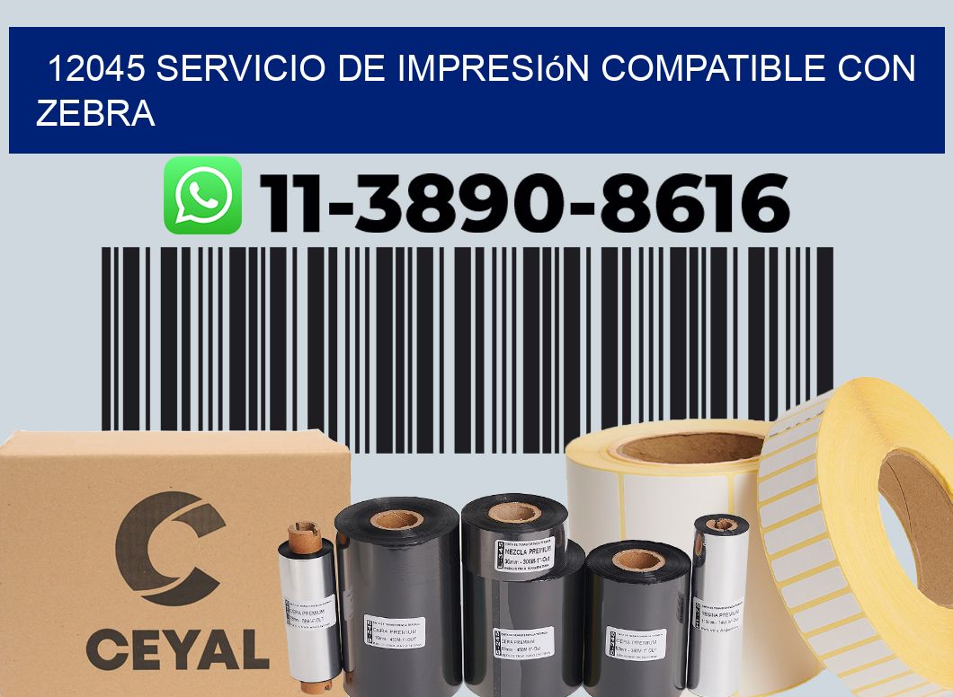 12045 Servicio de impresión compatible con Zebra