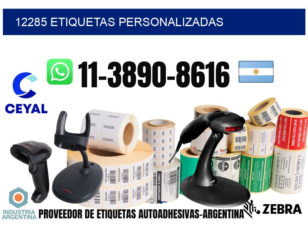 12285 etiquetas personalizadas