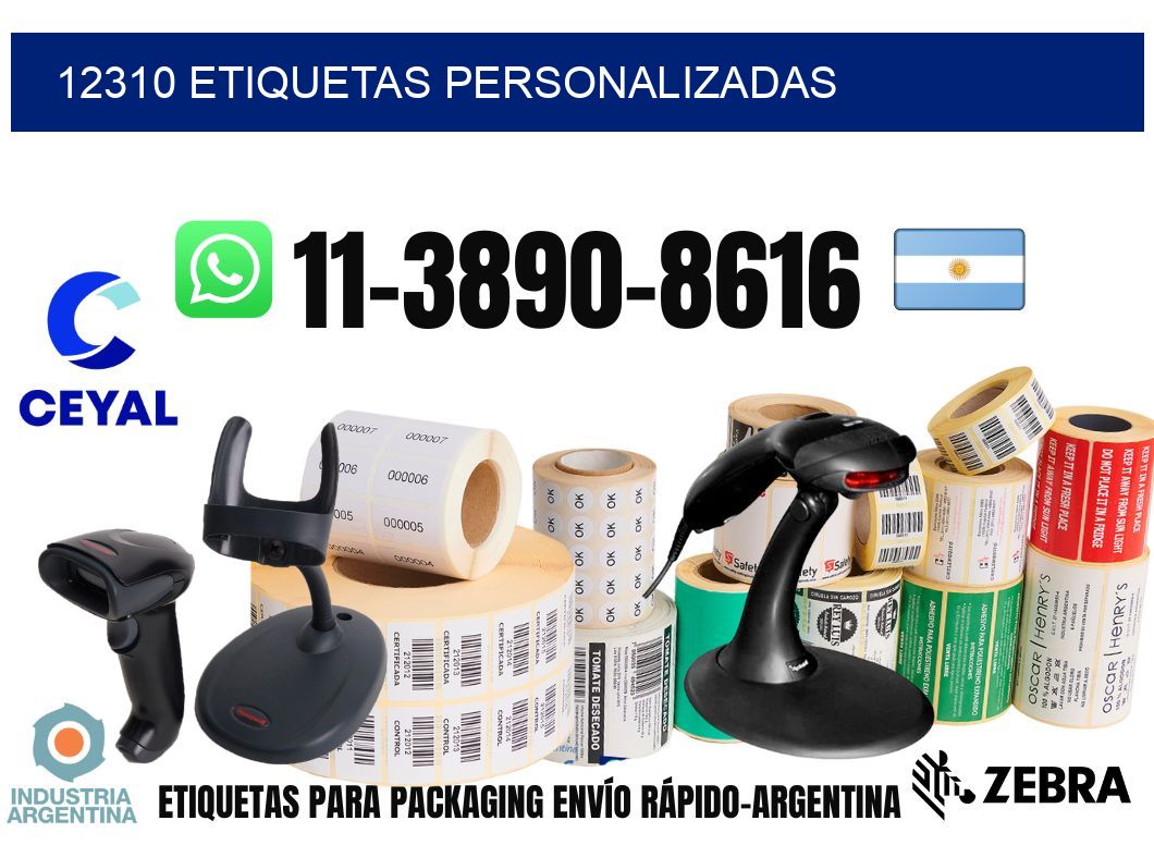 12310 etiquetas personalizadas