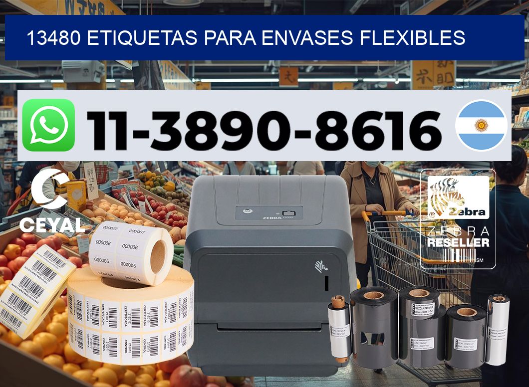 13480 Etiquetas para envases flexibles