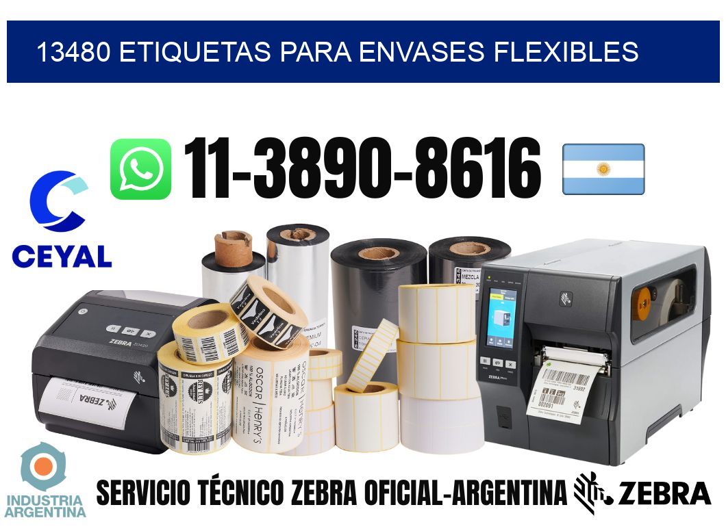 13480 Etiquetas para envases flexibles