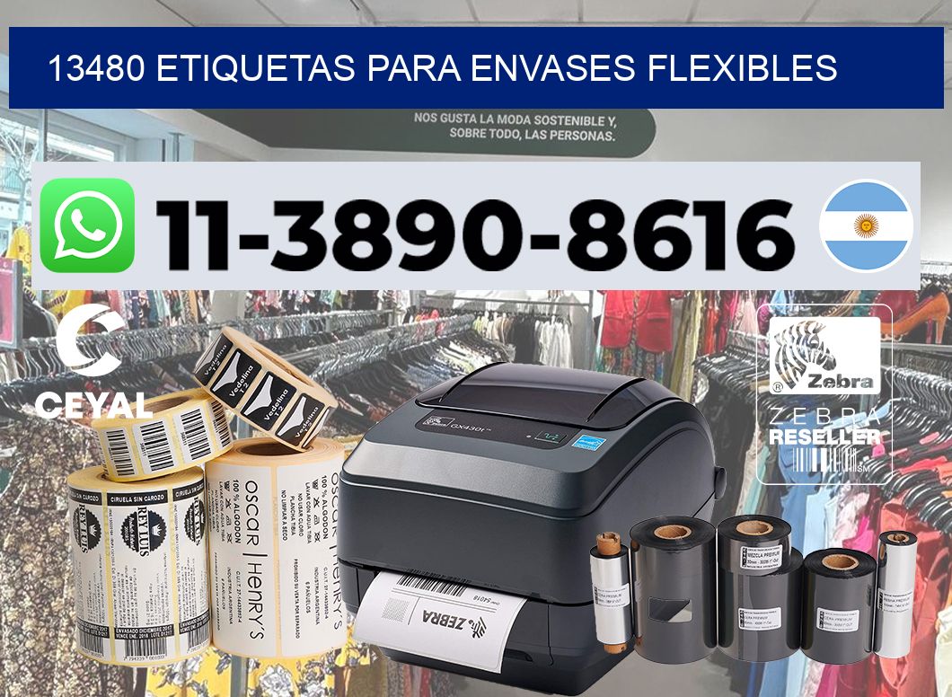 13480 Etiquetas para envases flexibles