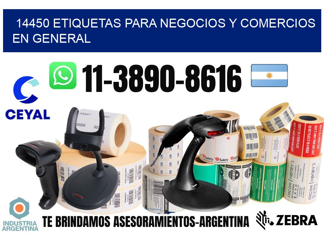 14450 Etiquetas para negocios y comercios en general