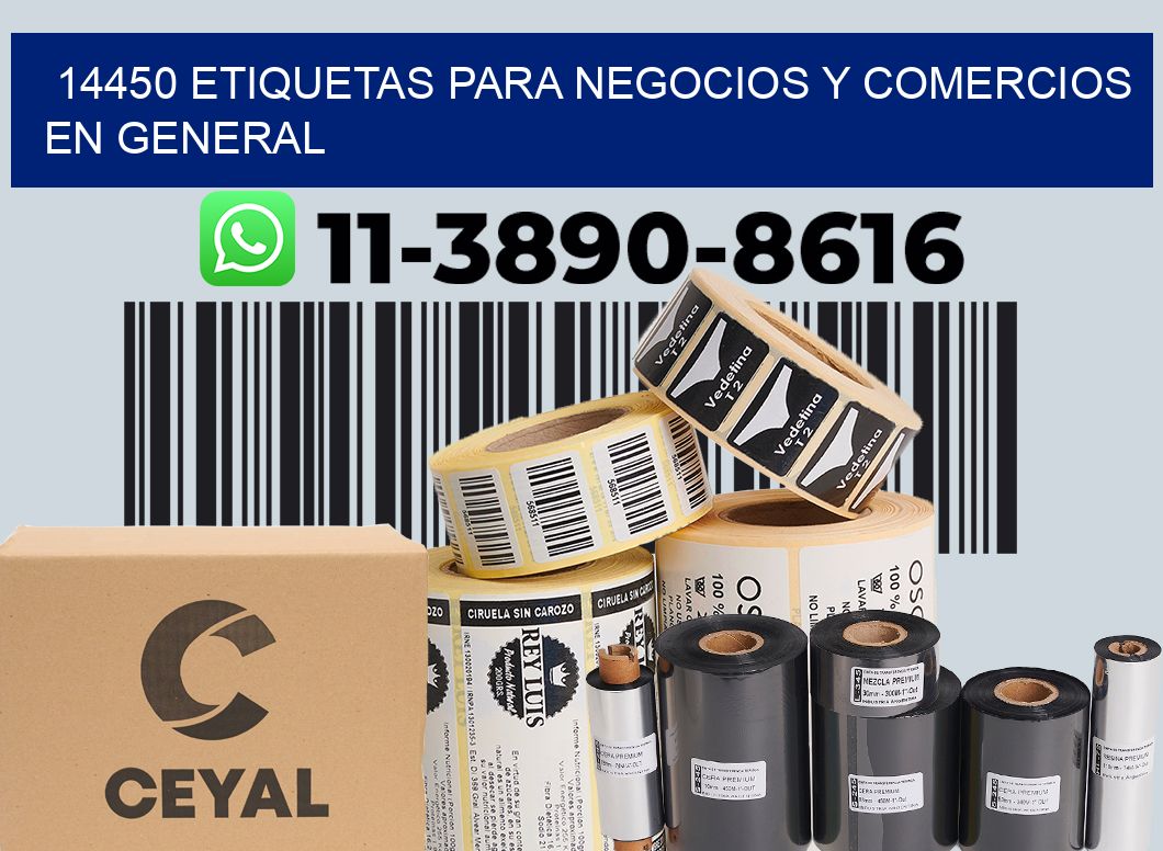 14450 Etiquetas para negocios y comercios en general