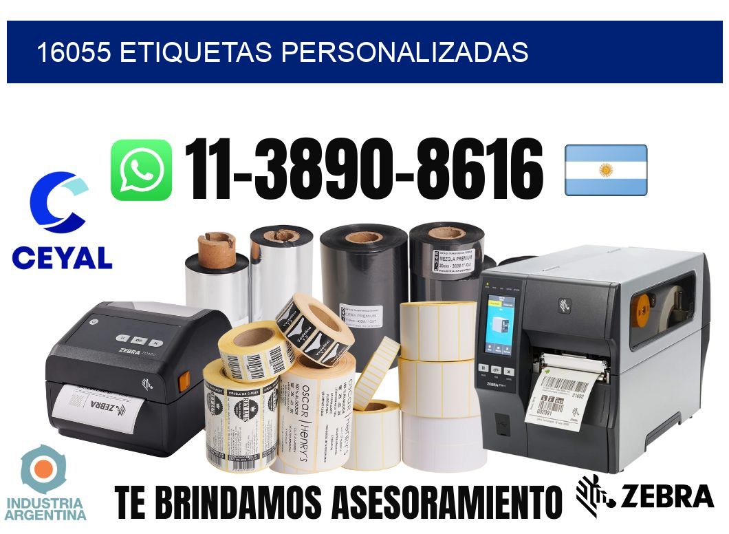 16055 etiquetas personalizadas