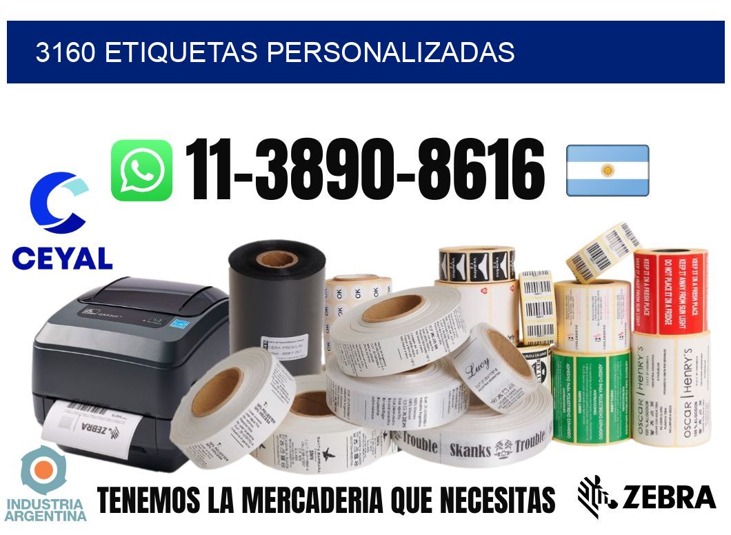 3160 etiquetas personalizadas
