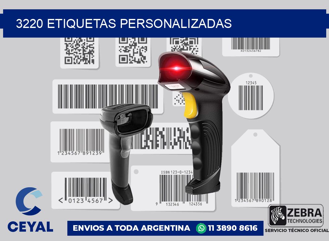 3220 etiquetas personalizadas
