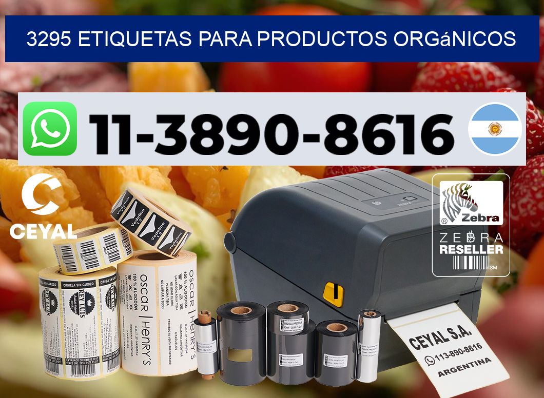 3295 Etiquetas para productos orgánicos