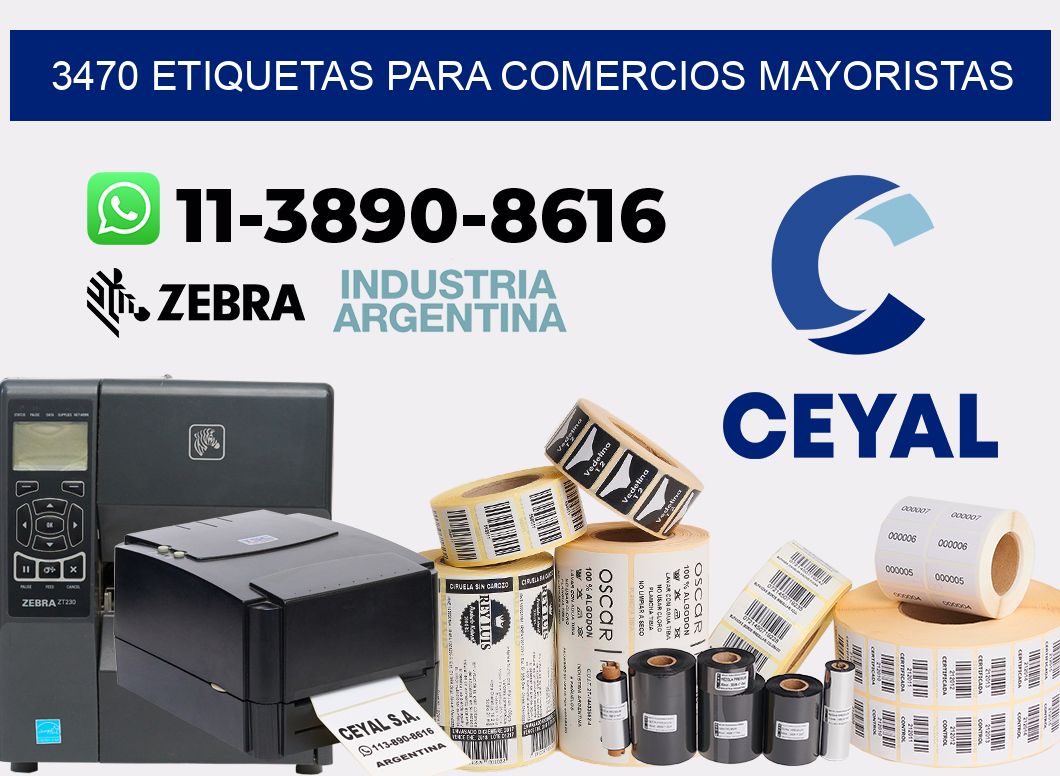 3470 Etiquetas para comercios mayoristas