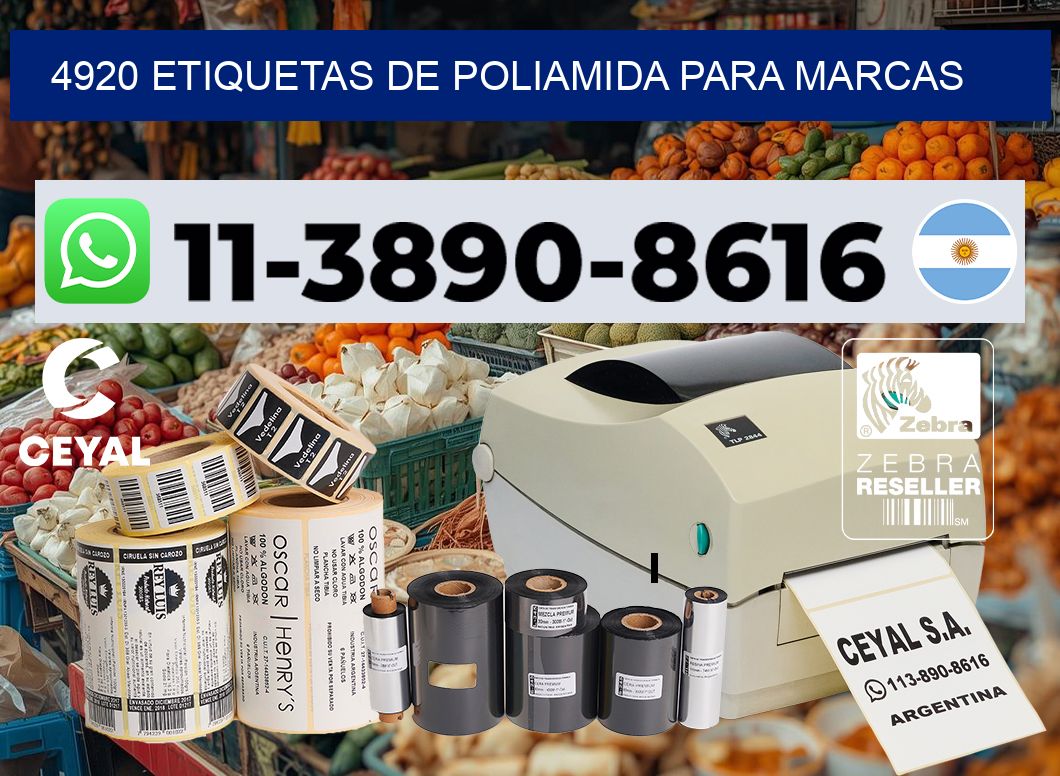 4920 Etiquetas de poliamida para marcas