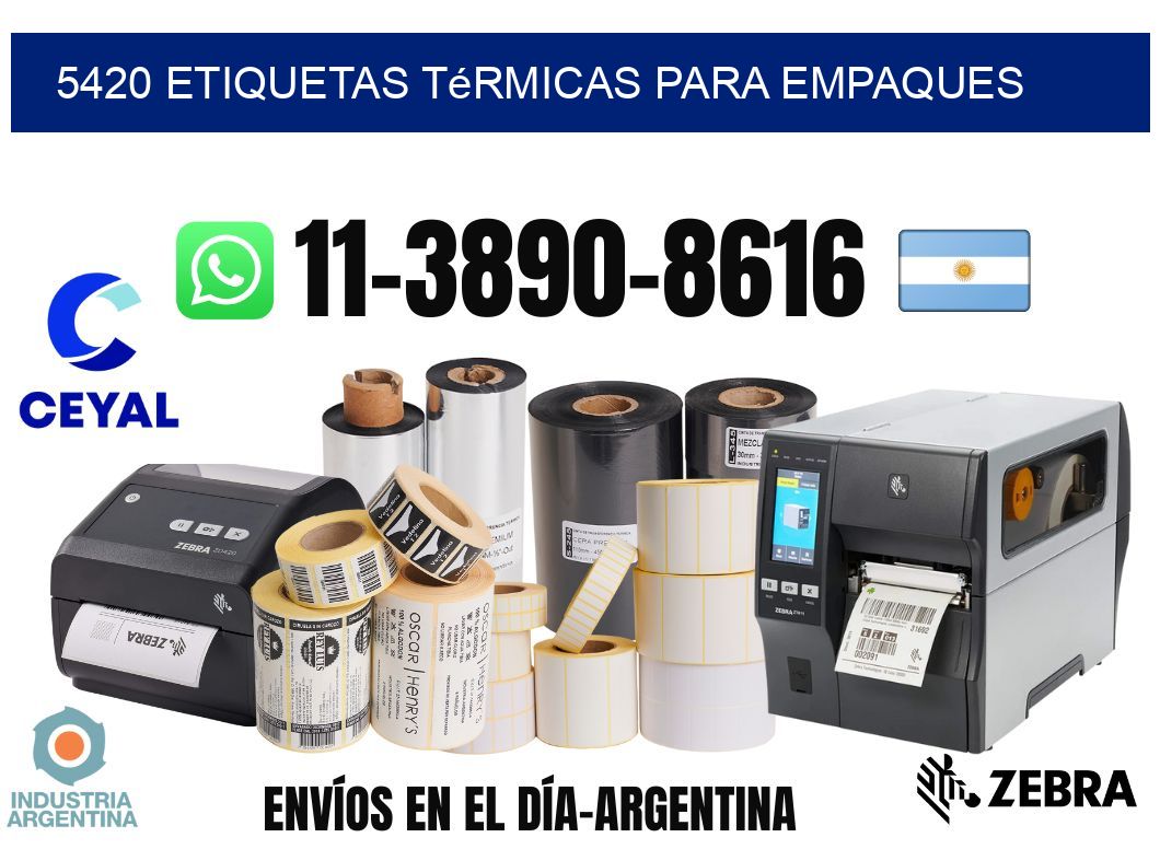 5420 Etiquetas térmicas para empaques