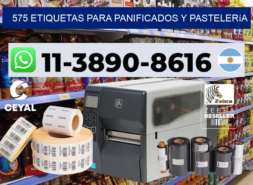 575 Etiquetas para panificados y pastelería