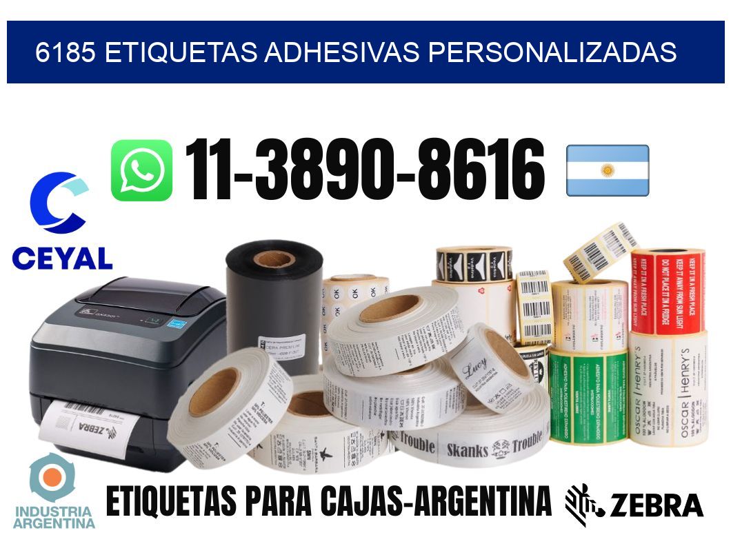 6185 Etiquetas adhesivas personalizadas