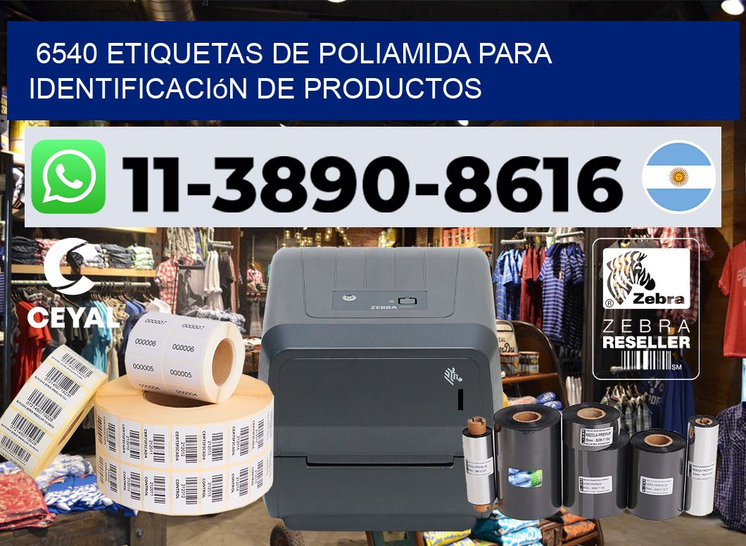 6540 Etiquetas de poliamida para identificación de productos