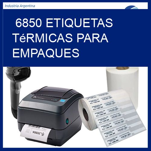 6850 Etiquetas térmicas para empaques