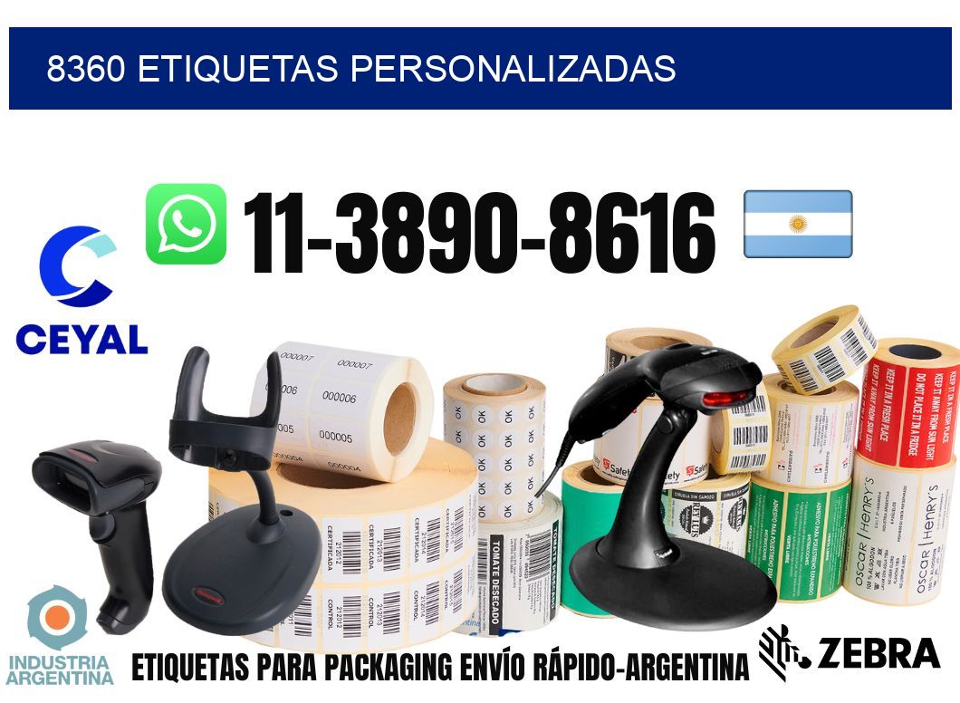 8360 etiquetas personalizadas