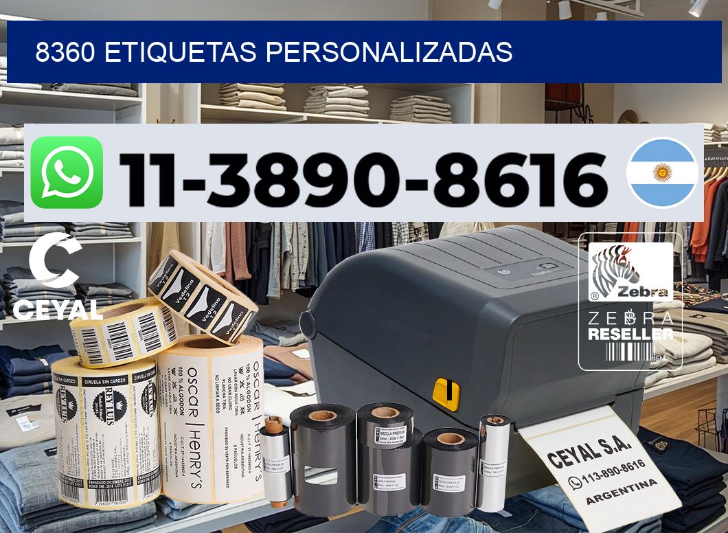 8360 etiquetas personalizadas