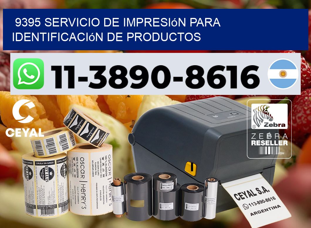 9395 Servicio de impresión para identificación de productos