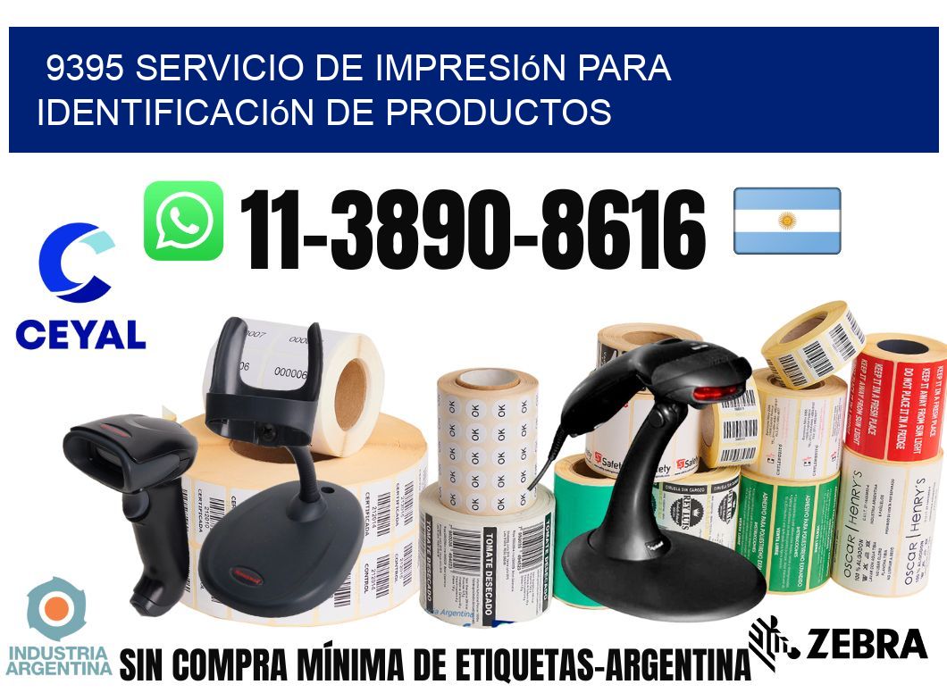 9395 Servicio de impresión para identificación de productos