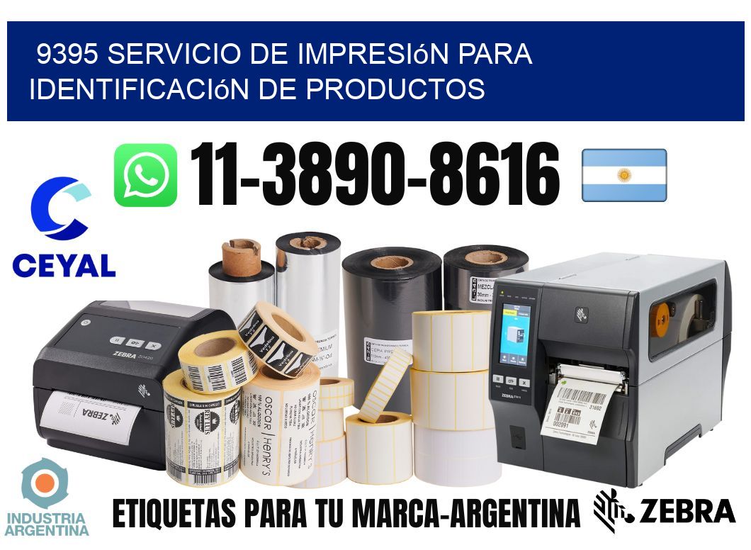 9395 Servicio de impresión para identificación de productos