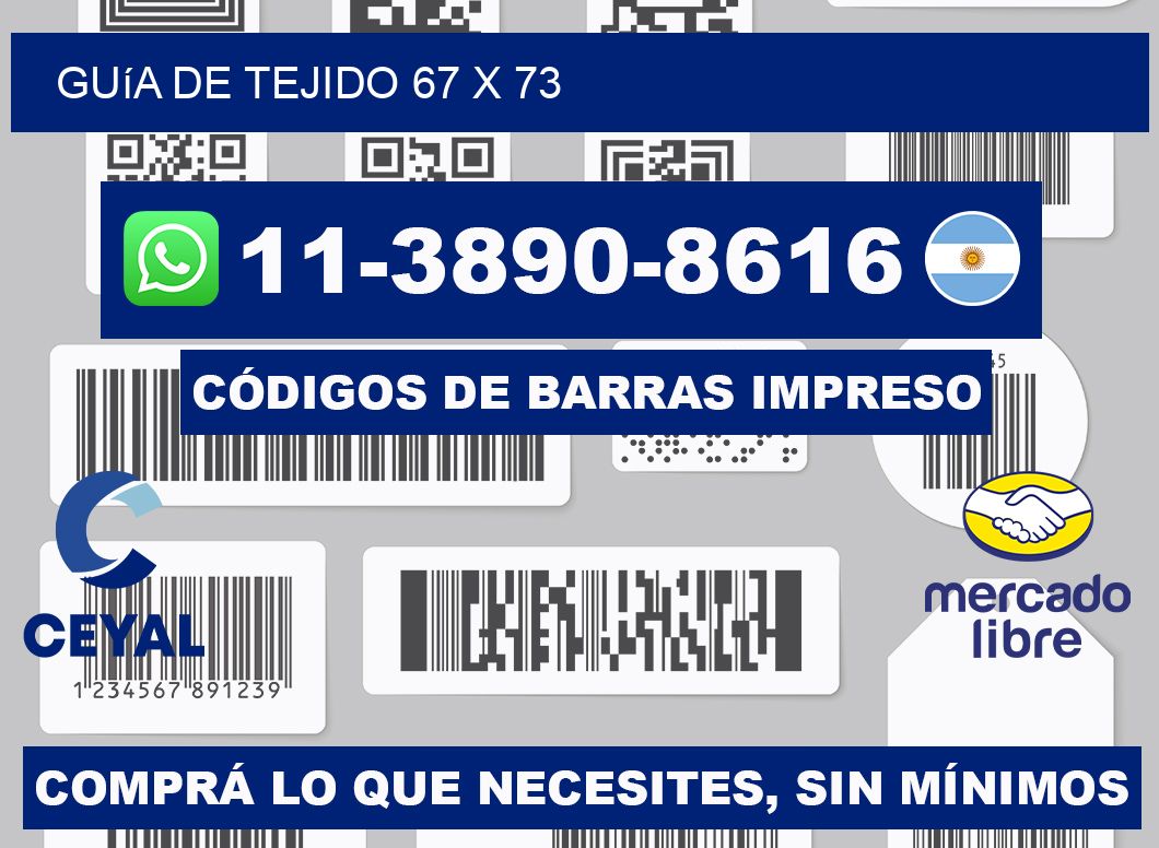Guía de tejido 67 x 73