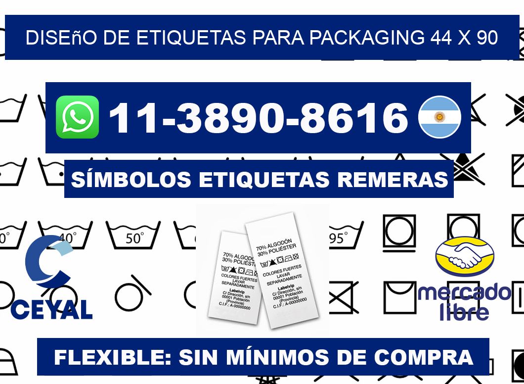 diseño de etiquetas para packaging 44 x 90