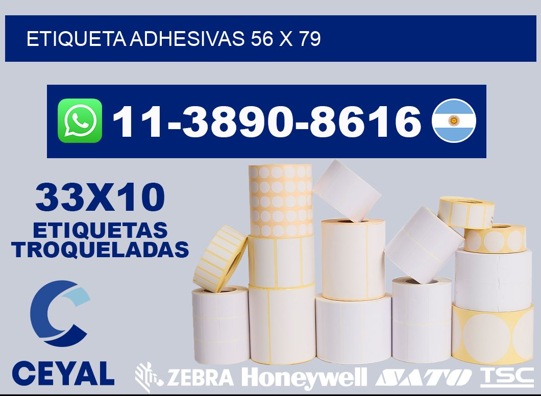etiqueta adhesivas 56 x 79