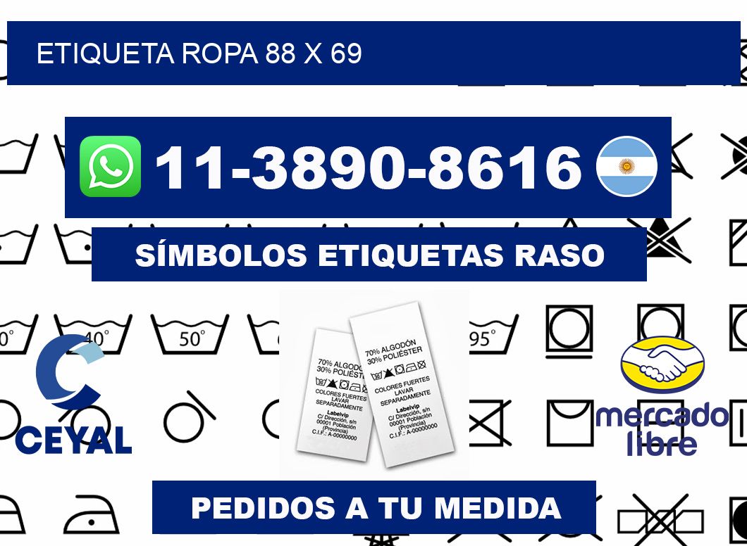 etiqueta ropa 88 x 69