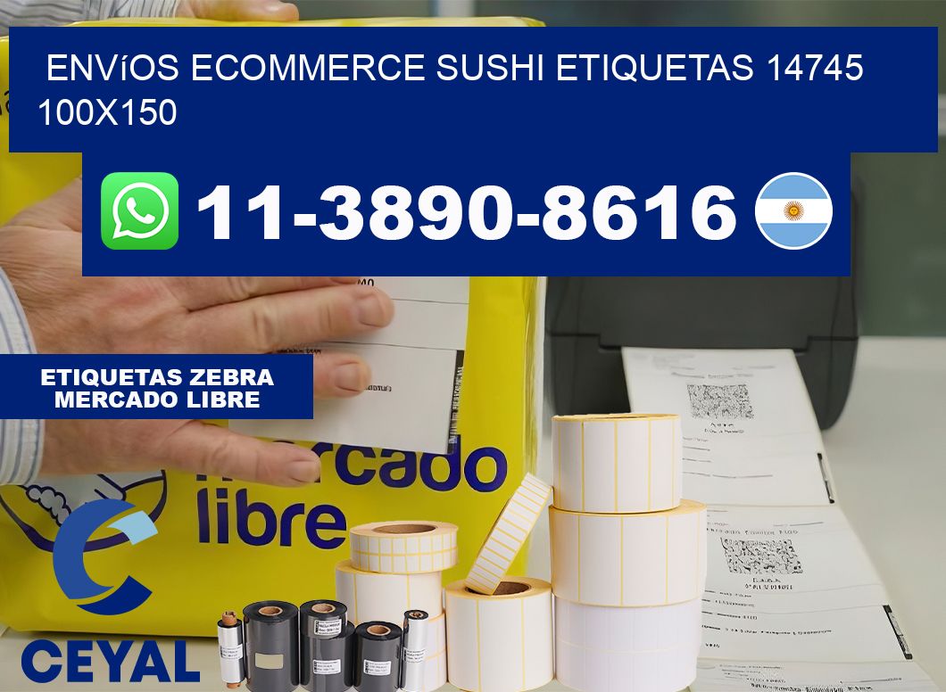 Envíos Ecommerce sushi etiquetas 14745 100×150
