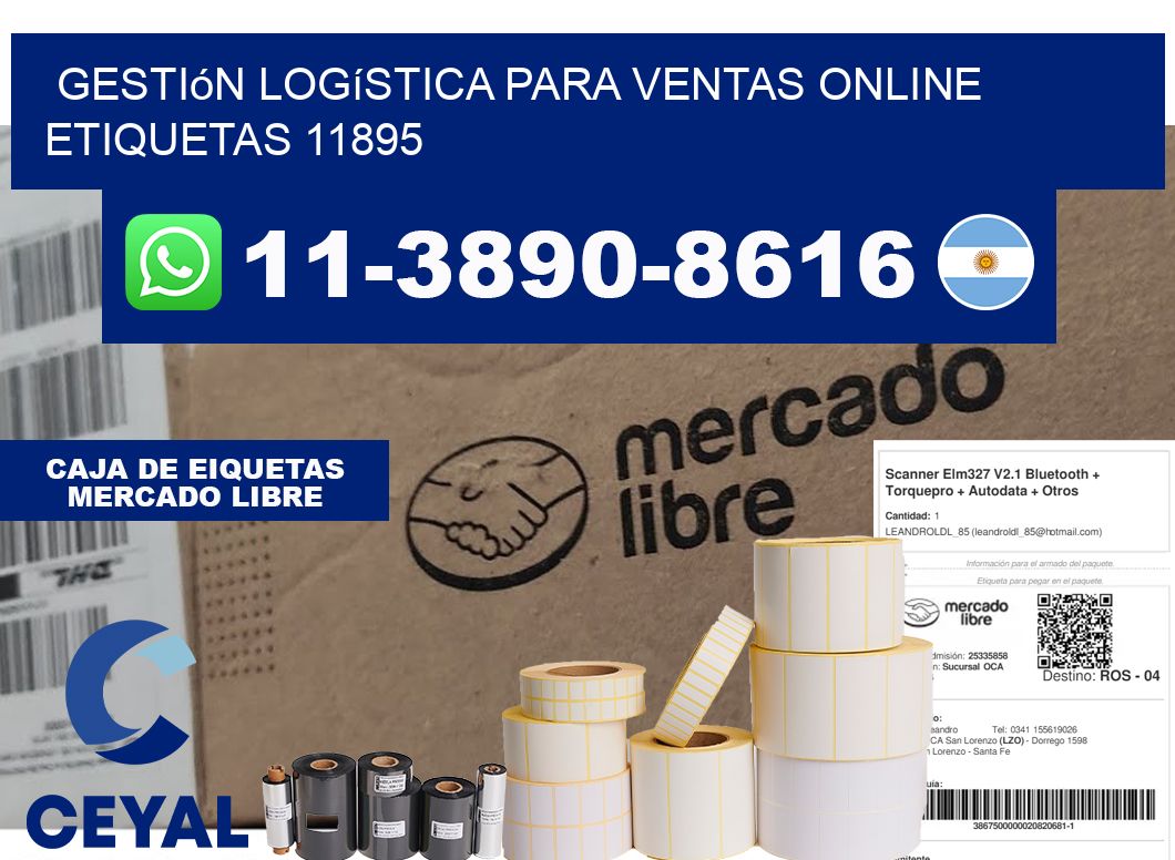 Gestión logística para ventas online  etiquetas 11895