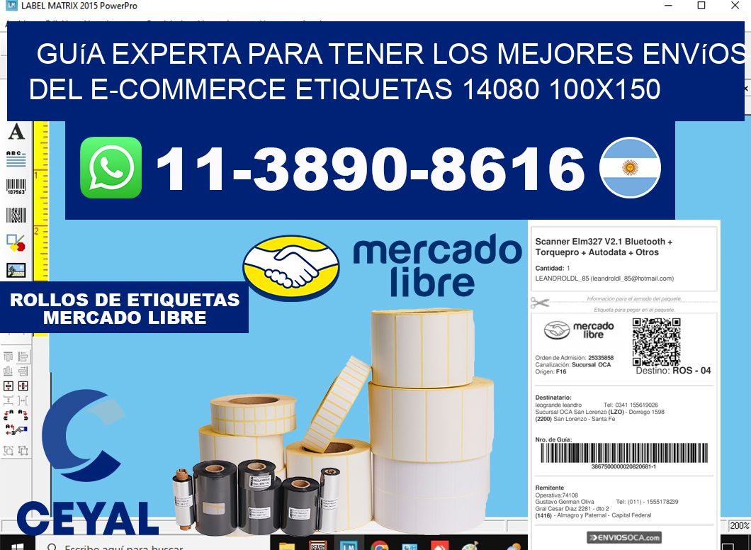 Guía experta para tener los mejores envíos del e-commerce etiquetas 14080 100x150