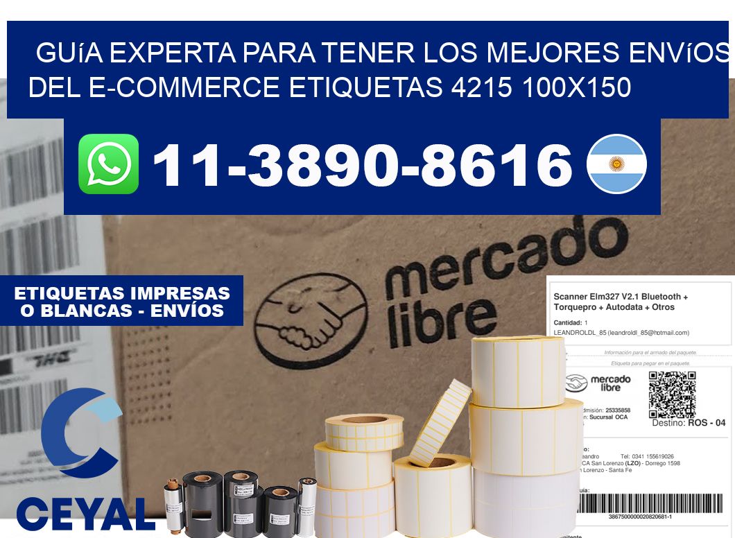 Guía experta para tener los mejores envíos del e-commerce etiquetas 4215 100x150