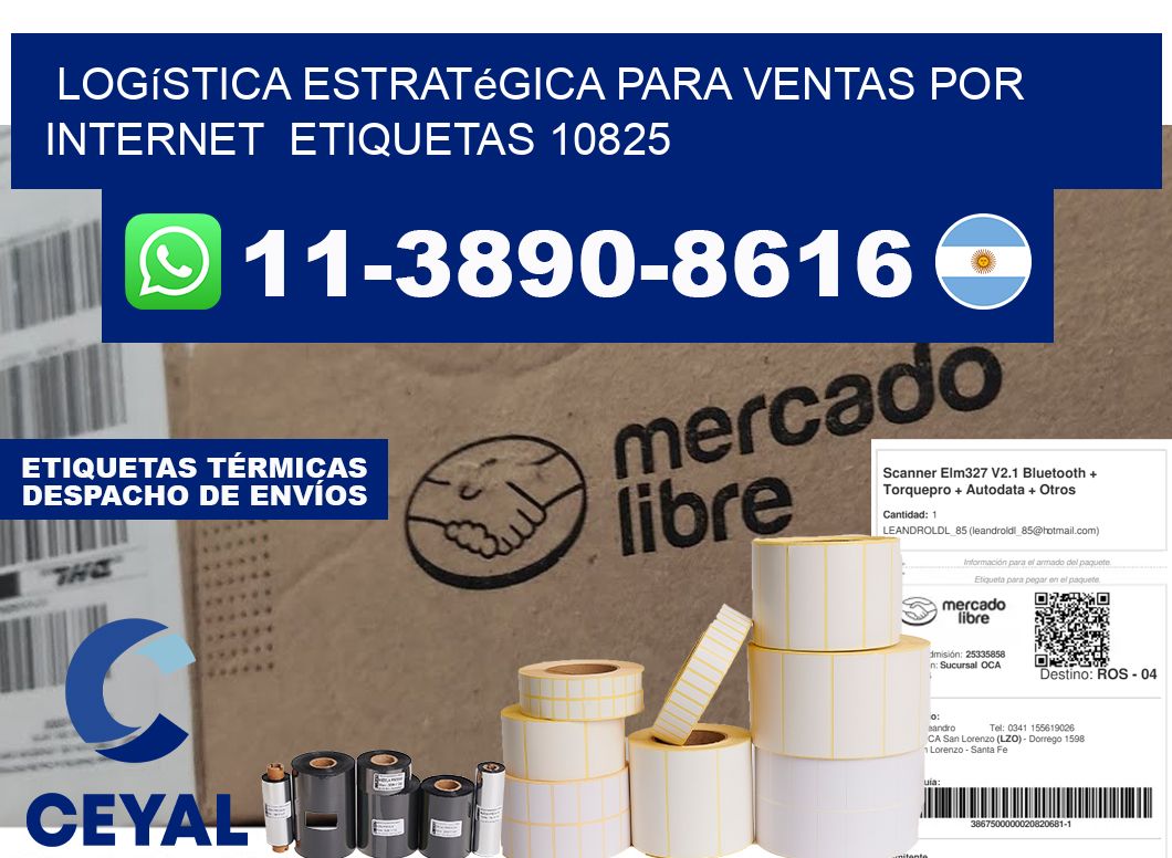Logística estratégica para ventas por internet  etiquetas 10825