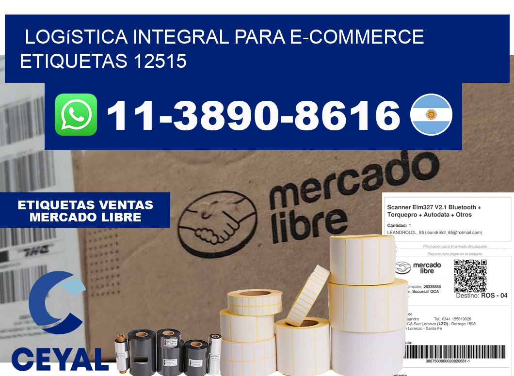 Logística integral para e-commerce  etiquetas 12515