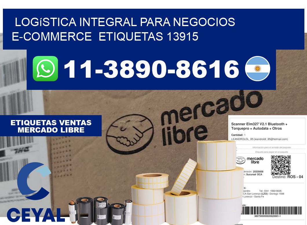 Logística integral para negocios e-commerce  etiquetas 13915