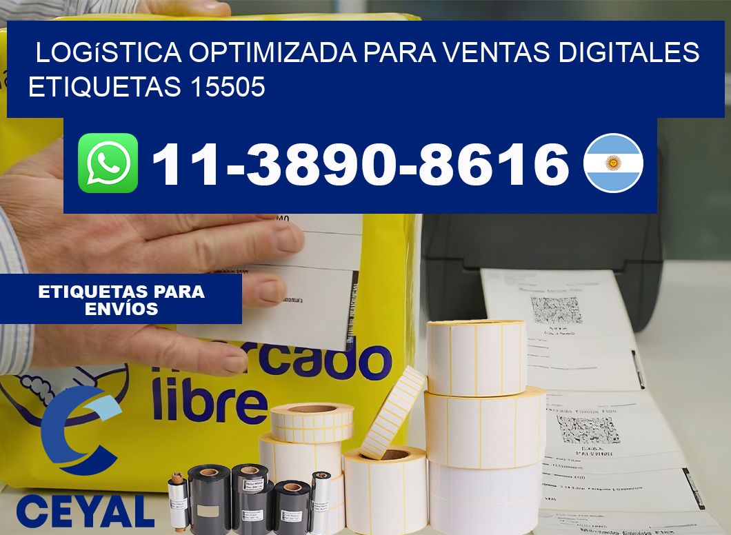 Logística optimizada para ventas digitales  etiquetas 15505