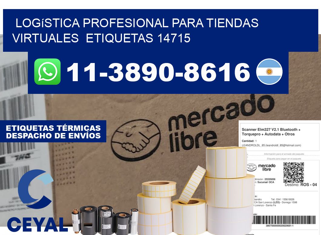 Logística profesional para tiendas virtuales etiquetas 14715