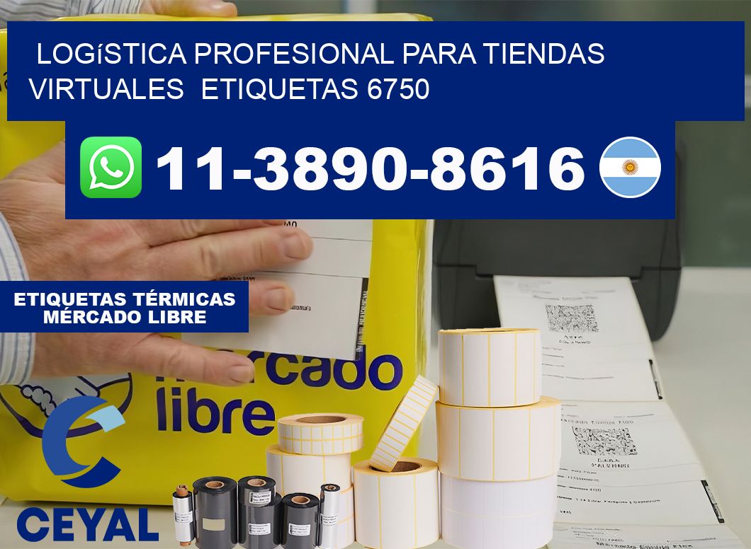 Logística profesional para tiendas virtuales  etiquetas 6750