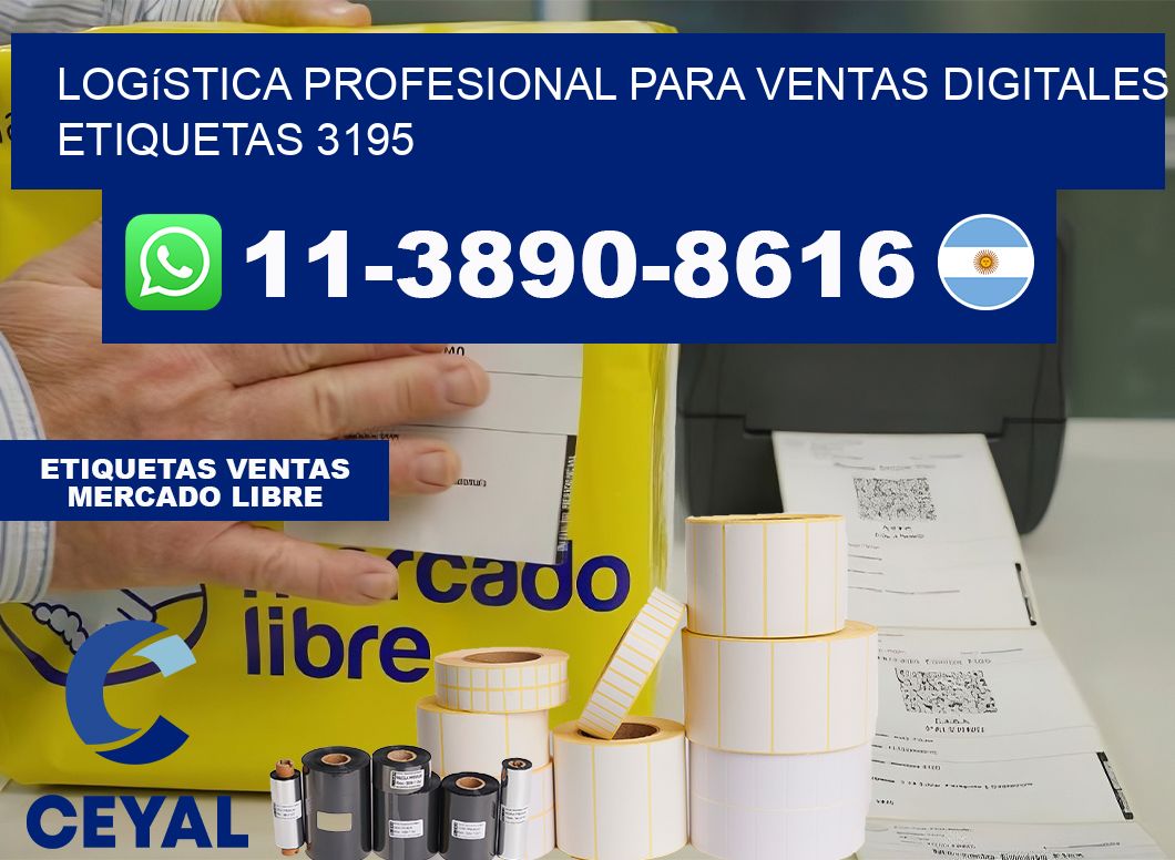 Logística profesional para ventas digitales  etiquetas 3195