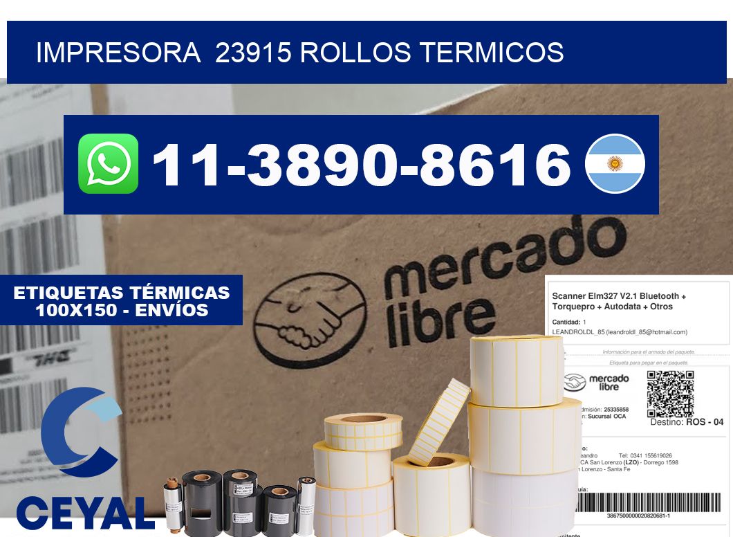 impresora  23915 rollos termicos