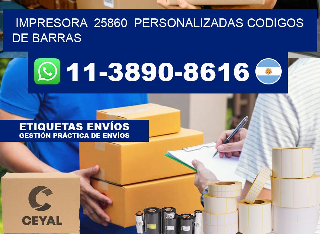 impresora  25860  personalizadas codigos de barras