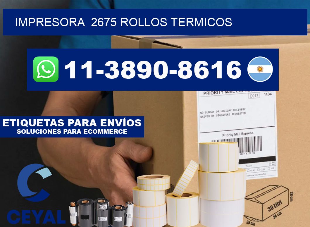 impresora  2675 rollos termicos