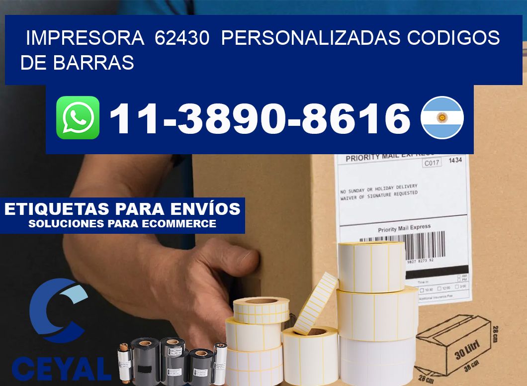 impresora  62430  personalizadas codigos de barras
