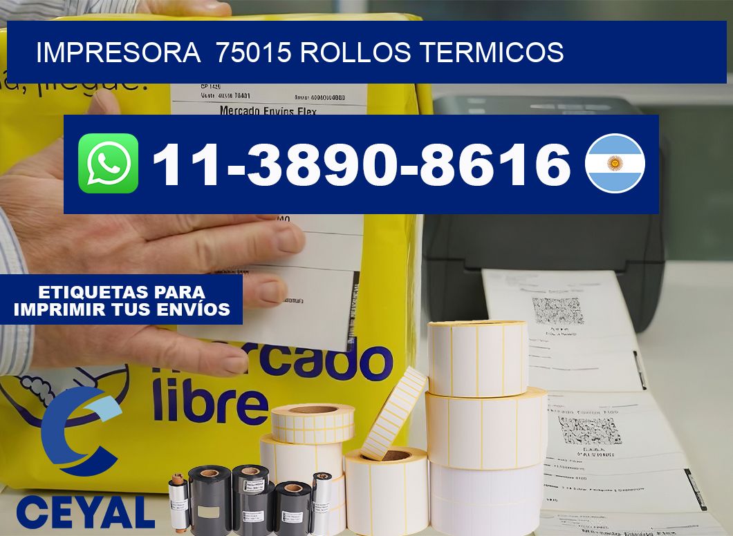 impresora 75015 rollos termicos